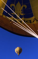 Public relations photography of Forbes Magazine's hot air balloon